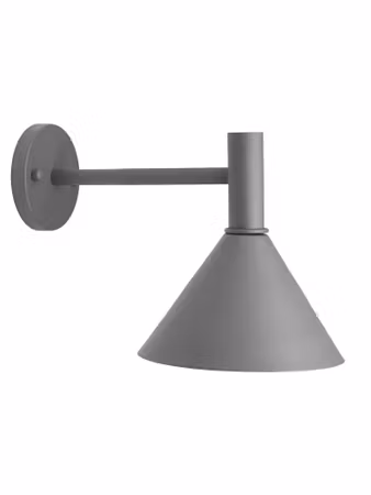 MiniTripp fasadlampa 230V IP44 grå 30cm