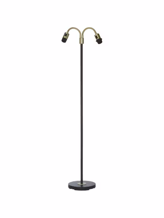 Amy Golvfot Flex2 Svart/Mässing 150cm