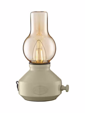 Glimt BordslampaIP44 Laddbar sand/amber