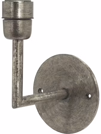 Base Vägglampa Beaten silver 13cm
