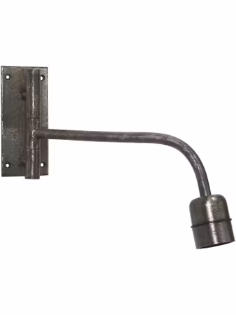 Base vägglampa Beaten silver 34cm