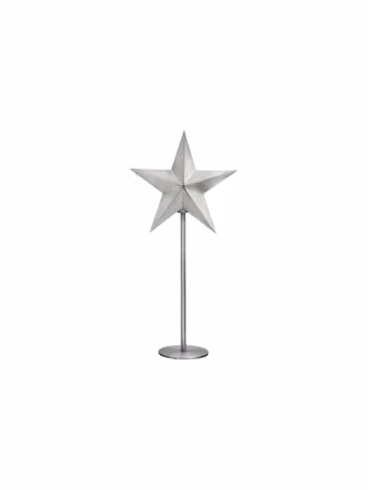 Nordic Star on base Pale silver 76cm
