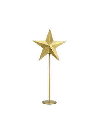 Nordic Star on base Pale gold 76cm
