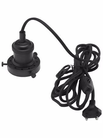 Siri Takupphäng Väggkontakt Svart 3m