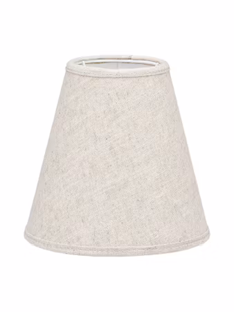 Toppringskärm E14 Lin Ljus Beige 15cm