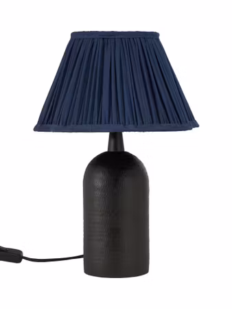 Riley Bordsslampa Svart/Blå 37cm