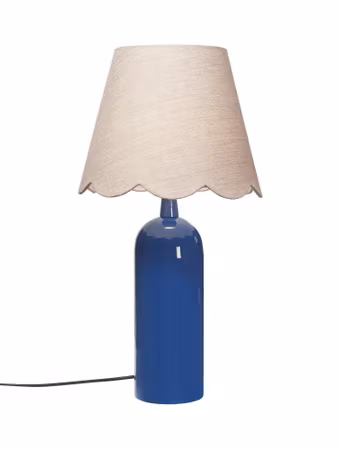 Carter Bordslampa Blå/Linne 46cm