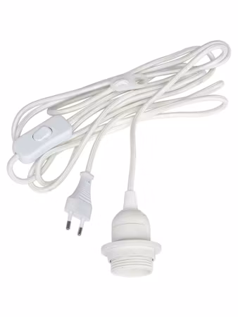 Sladdställ textil VI med brytare E27 3,5m