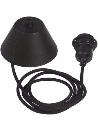 Takupphänge textil Svart 2,1m