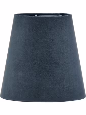 Queen Lampskärm Sammet Blå 10cm