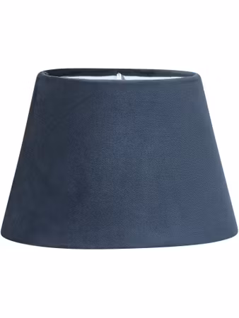 Oval Sammet Blå 25cm