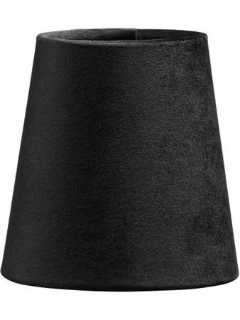 Queen Lampskärm Sammet Svart 12cm