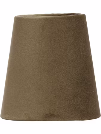 Queen Lampskärm Sammet Brun 10cm