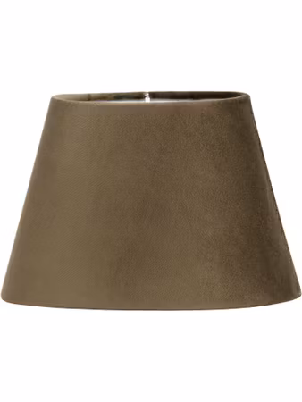 Oval Sammet Brun 25cm