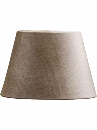 Oval Sammet Beige 25cm