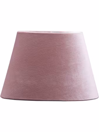 Oval Sammet Klarrosa 25cm