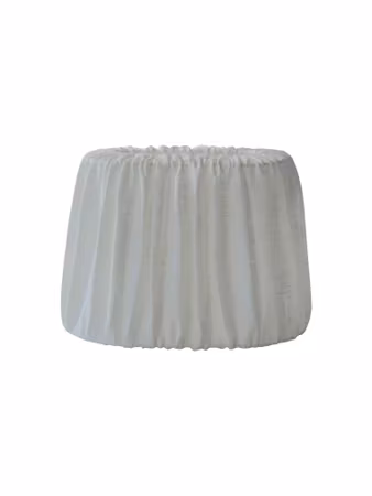 Omera Veckad Lampsk. Lin Offwhite 20cm