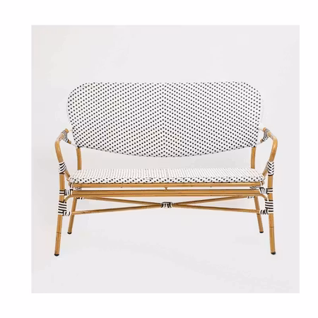 Utomhus soffa Magda med armstöd Vit