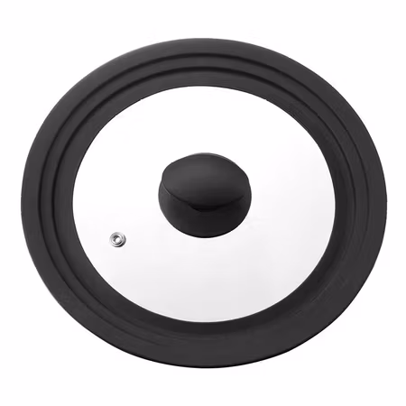 Universal Knivblock med borst svart höjd 22 cm