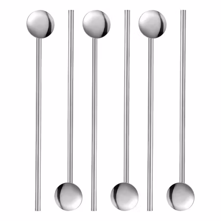 Tor Coctailsked med sugrör 6-pack längd 20 cm