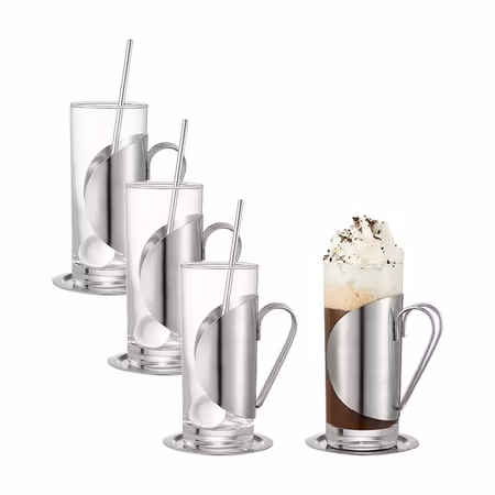 Darry Irish Coffee set Rostfritt stål 4-pack 12 delar rymd 2 dl