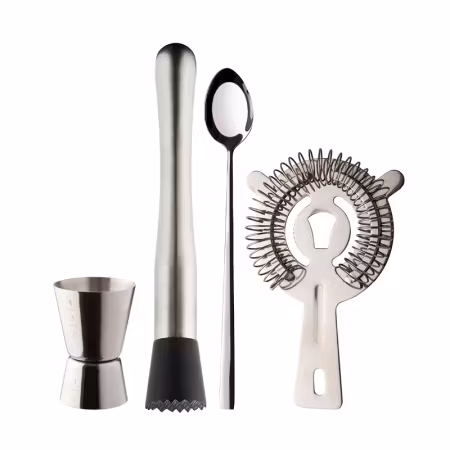 Dillon Barset rostfri sil muddlare drinkmått 2-4 cl