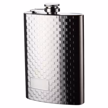 Kenny Fickplunta rostfritt med ornament gravyr ruta rymd 2,1 dl