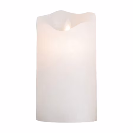 Elvira Ledjus vit timer 4/8  levande låga 8*14,2 cm