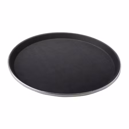 Sigrid Serveringsbricka rund svart antislip 35,5 cm