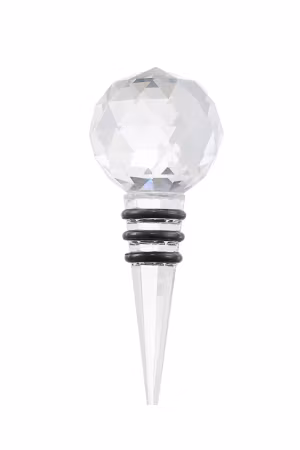 Glimmer Bottle stopper glas rund 10 cm