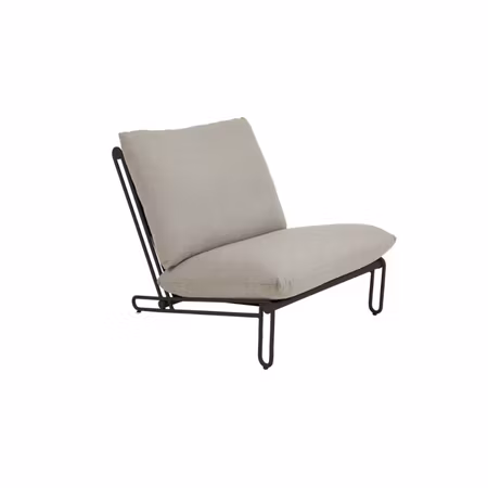 Blixt loungefåtölj Svart/Cley beige