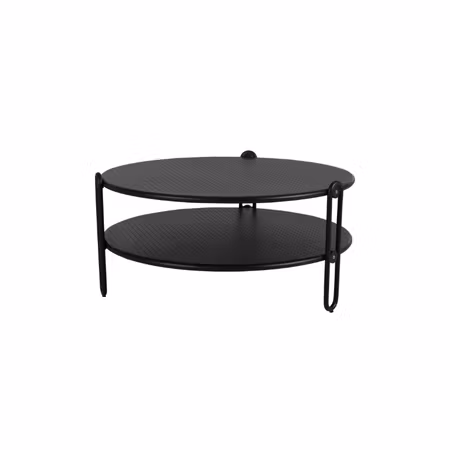 Blixt soffbord svart Ø85 cm