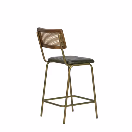 Jens Barstol Låg & Hög – Grön/Guldfärgad Ram