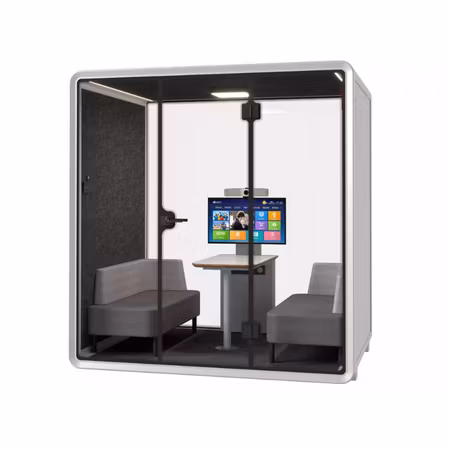 Mötesbås Large ST vit