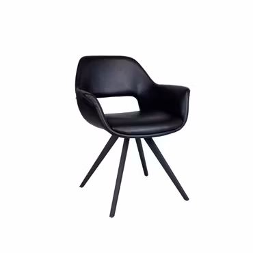 Stol Freja svart konstäder