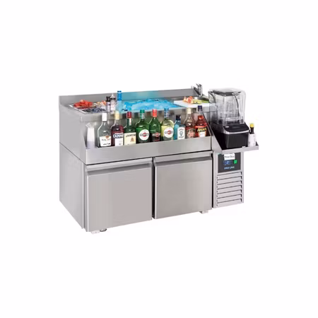 Barkylbänk med 2 dörrar - cocktail barstation
