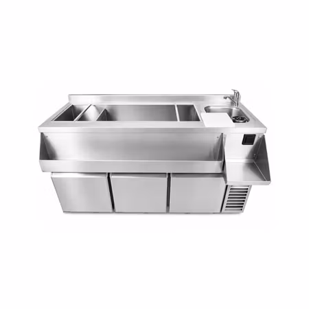 Barkylbänk med 3 dörrar - cocktail barstation