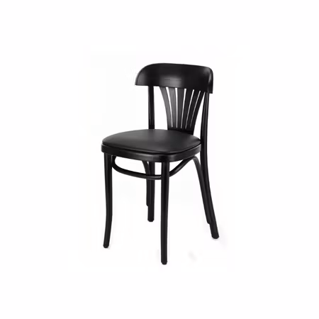 Stol Tobias R, wenge, svart konstläder