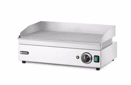 Stekhäll ribbed, HENDI, Kitchen Line, 230V/2400W, 527x404x(H)233mm