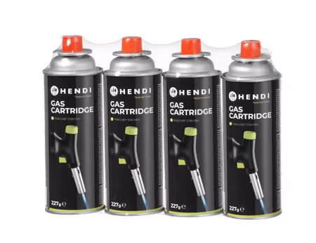 LPG gas cartridge, HENDI, 4 pcs., ⌀68x(H)190mm