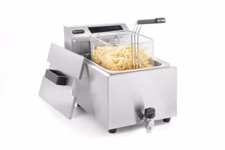 Fritös med drain tap digital - 8 l, HENDI, Profi Line, 8L, 230V/3500W, 305x515x(H)345mm