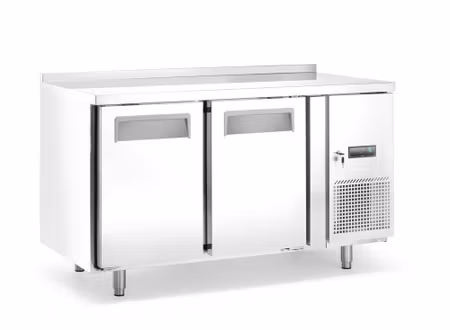 Frys counter, 2 doors, Arktic, Profi Line, With backsplash, 215L, 230V/600W, 700x1360x(H)879mm