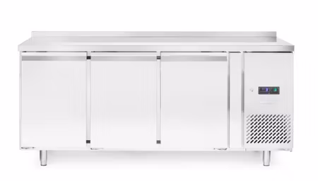 Frys counter, 3 doors, Arktic, Profi Line, With backsplash, 334L, 230V/600W, 700x1795x(H)839mm