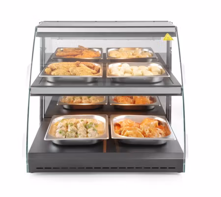 Quartz heated Bänkmodell display, HENDI, 230V/560W, 650x485x(H)630mm