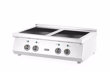 Induktion Spis, 4 hobs, HENDI, Bänkmodell model, 400V/17000W, 800x700x(H)311mm