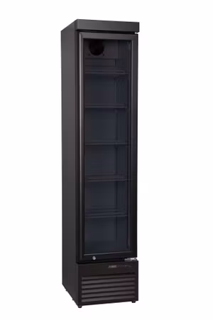 Display cooler SLIM, Arktic, Canopy med LED light, 133L, Svart, 230V/200W, 390x475x(H)1880mm