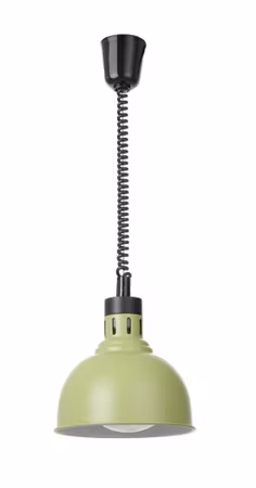 Rise och fall heat lamp, dome-shaped, HENDI, Grön, 230V/250W, ⌀250x(H)207mm