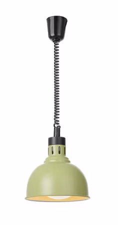 Rise och fall heat lamp, dome-shaped, HENDI, Grön, 230V/250W, ⌀250x(H)207mm