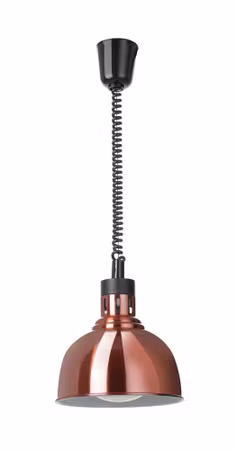 Rise och fall heat lamp, dome-shaped, HENDI, Copper, 230V/250W, ⌀250x(H)207mm