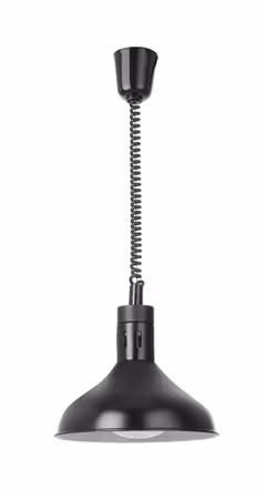 Rise och fall heat lamp, bell-shaped, HENDI, Svart, 230V/250W, ⌀295x(H)207mm